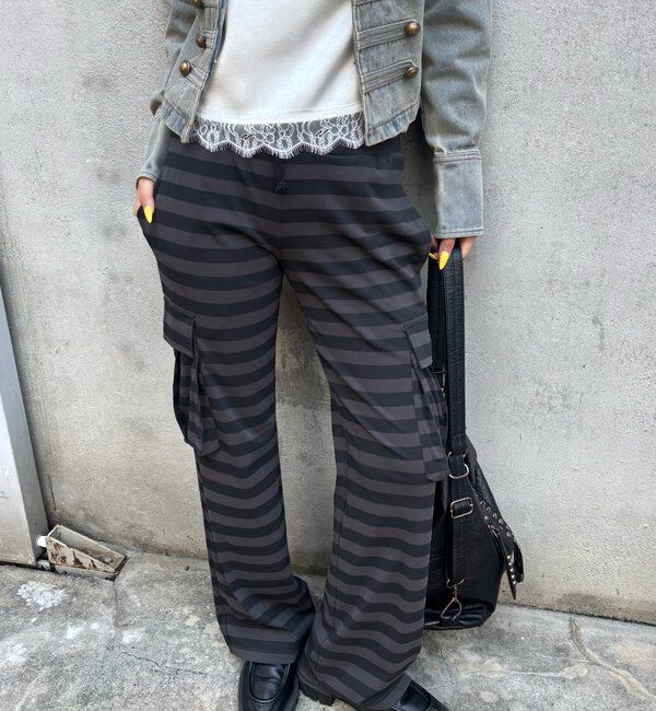  「カットボーダーカーゴパンツ」|チノ|