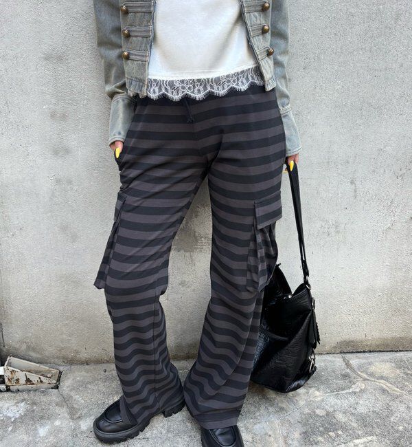  「カットボーダーカーゴパンツ」|チノ|