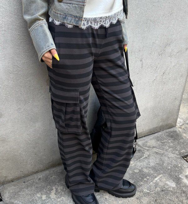  「カットボーダーカーゴパンツ」|チノ|