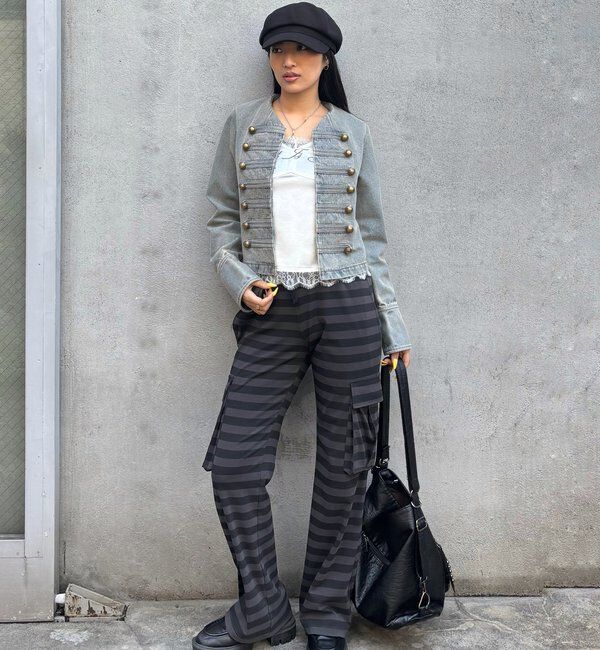  「カットボーダーカーゴパンツ」|チノ|