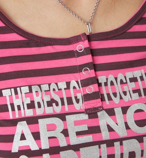  「【WEB限定】メッセージドットリングヘンリートップス」|Tシャツ・カットソー|