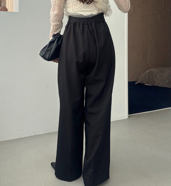  「【yuu企画】【サイズ展開あり】アシメウエストパンツ」|チノ|