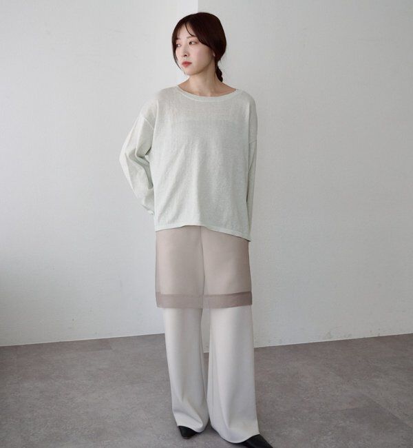  「シアーワイドニット」|ニット・セーター|