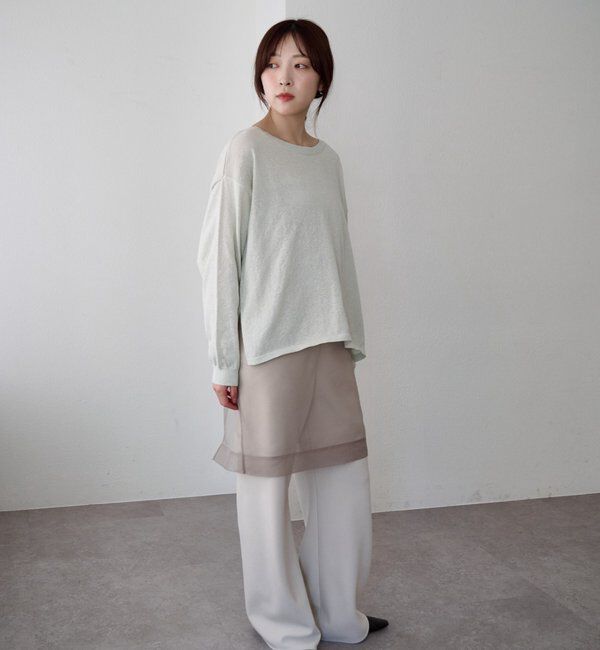  「シアーワイドニット」|ニット・セーター|