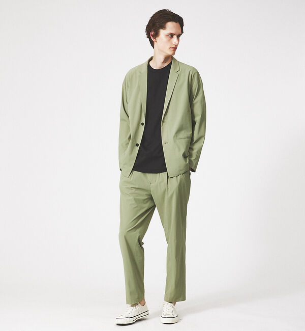 ABAHOUSE「【定番】ドロップショルダー 五分袖 メローロック Tシャツ」|Tシャツ・カットソー|