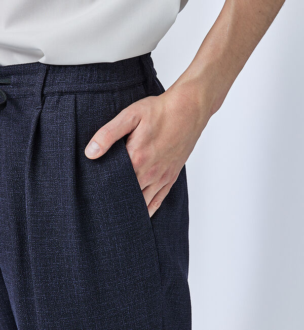 ABAHOUSE「【セットアップ対応】サマーツイード イージースラックス」|スラックス|