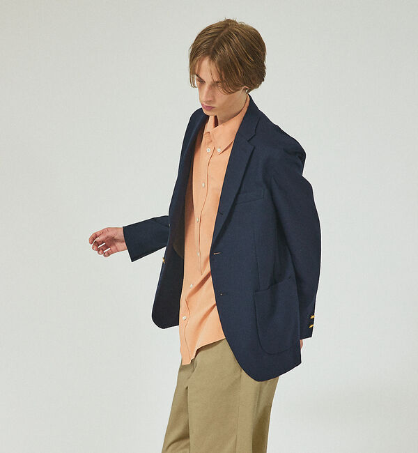 ABAHOUSE「【40周年】T/Wツイル ネイビーブレザー」|その他|