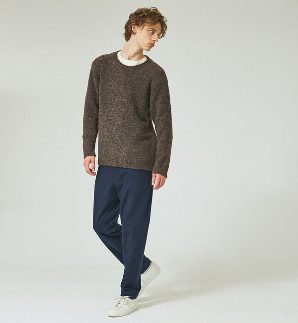 ABAHOUSE「【シャギー調】リングヤーン メランジニット / プルオーバー ニット」|ニット・セーター|