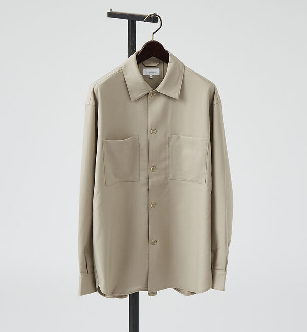 ABAHOUSE「【インバーテッドプリーツ】CPOシャツ」|シャツ・ブラウス|グレージュ