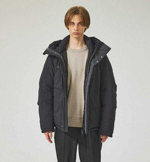 ABAHOUSE「【700FP】パファーダウンジャケット / ショートブルゾン」|ダウン|ブラック