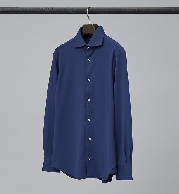 ABAHOUSE「【FLEX SHIRTS】COOLMAX EcoMade ダブルピケ ジャージシ」|シャツ・ブラウス|