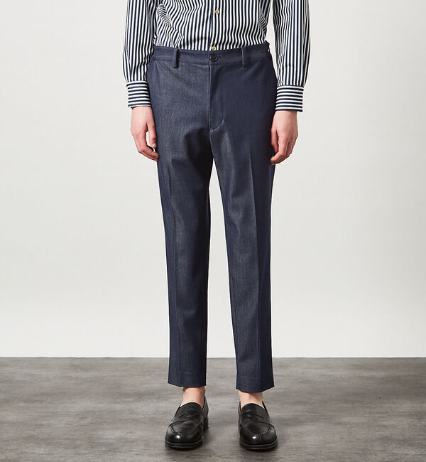 ABAHOUSE「デニムライク スリムテーパード スラックス」|その他|