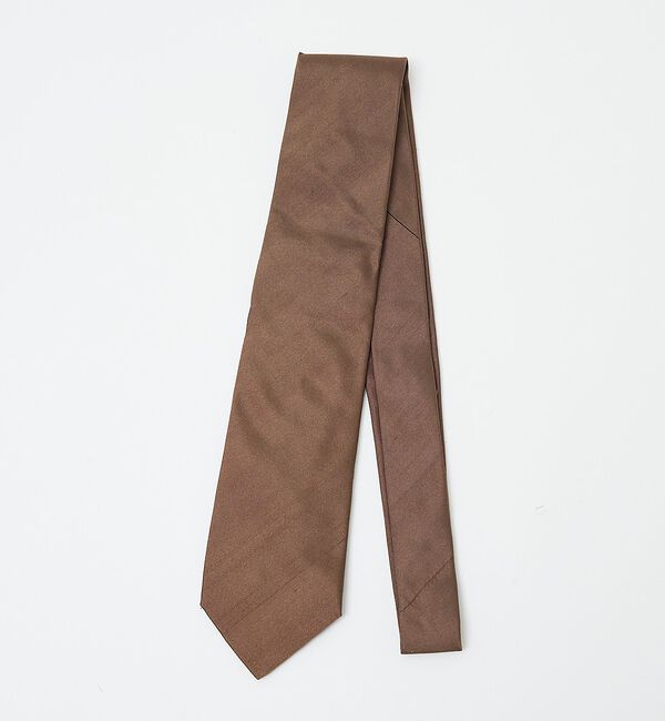 ABAHOUSE「【シルク100％】 無地 ソリッドタイ」|ネクタイ・蝶ネクタイ|ブラウン