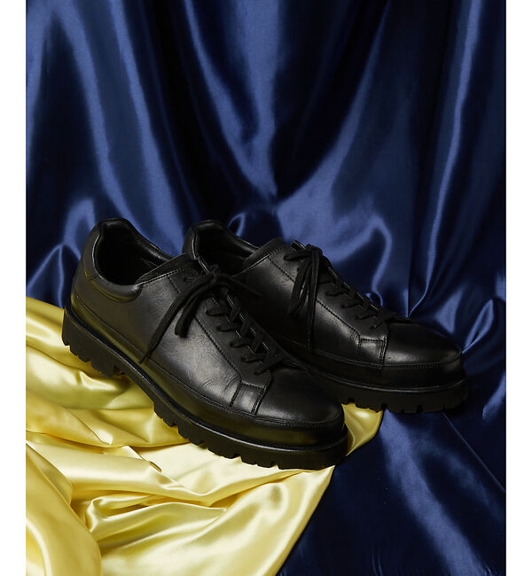 alfredoBANNISTER「【定番】軽量 タンクソール レザースニーカー」|スニーカー|ブラック