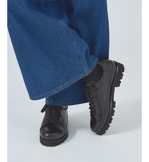 alfredoBANNISTER「【定番】軽量 タンクソール レザースニーカー」|スニーカー|