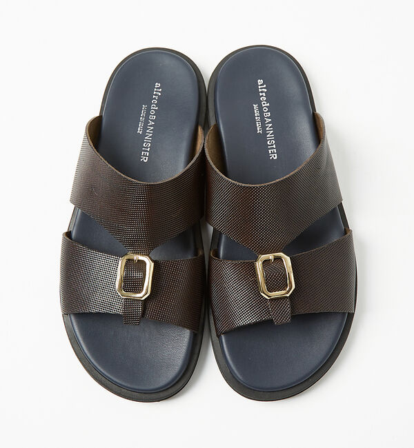 alfredoBANNISTER「レザー バックル サンダル」|サンダル|