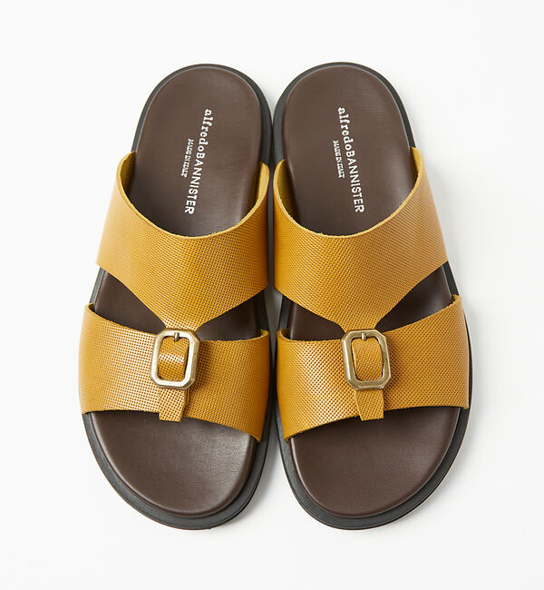 alfredoBANNISTER「レザー バックル サンダル」|サンダル|