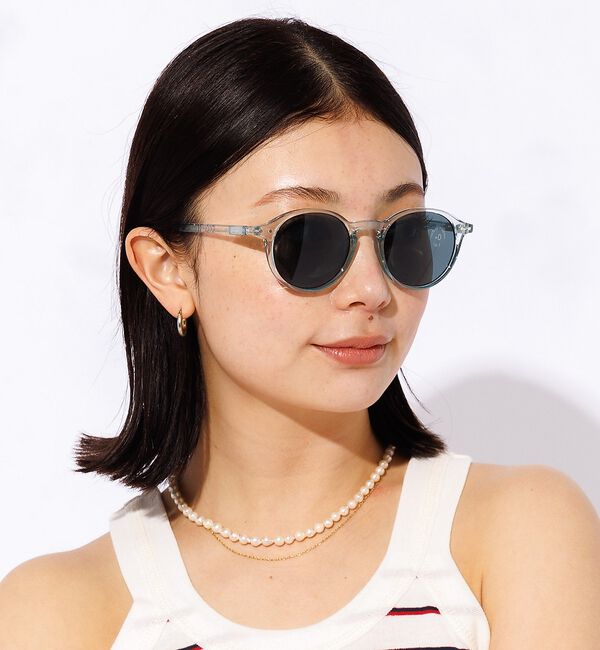 Rouge vif「【IZIPIZI】サングラス / ボストン / UVカット / #D【予約】」|メガネ|ライトブルー