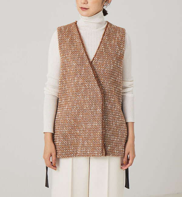 qualite「ツイードジレ」|ベスト・ジレ|