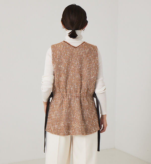 qualite「ツイードジレ」|ベスト・ジレ|