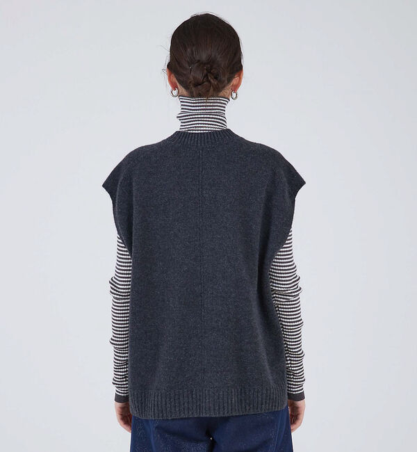 qualite「ウールグアイウールニットベスト」|ベスト・ジレ|