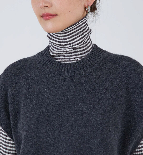 qualite「ウールグアイウールニットベスト」|ベスト・ジレ|