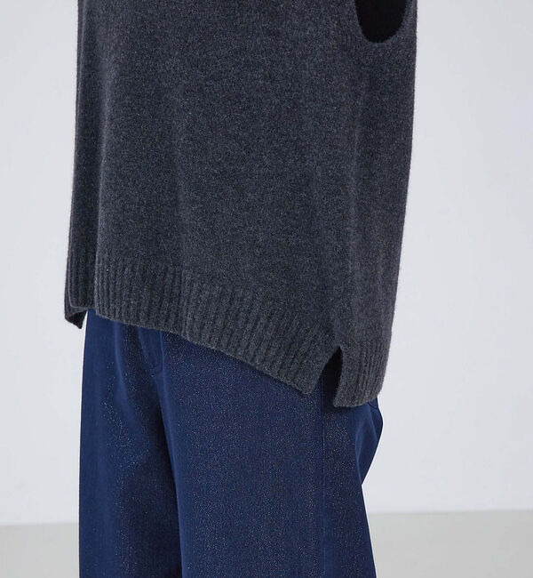 qualite「ウールグアイウールニットベスト」|ベスト・ジレ|