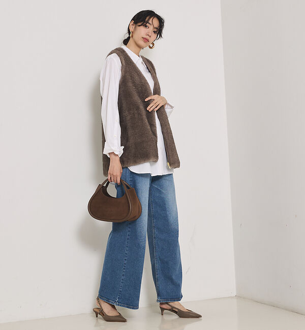 qualite「ミンクライクファージレ」|ベスト・ジレ|