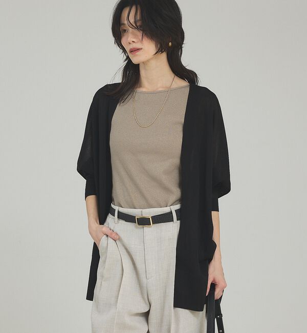 qualite「ラメテレコタンク」|キャミソール|