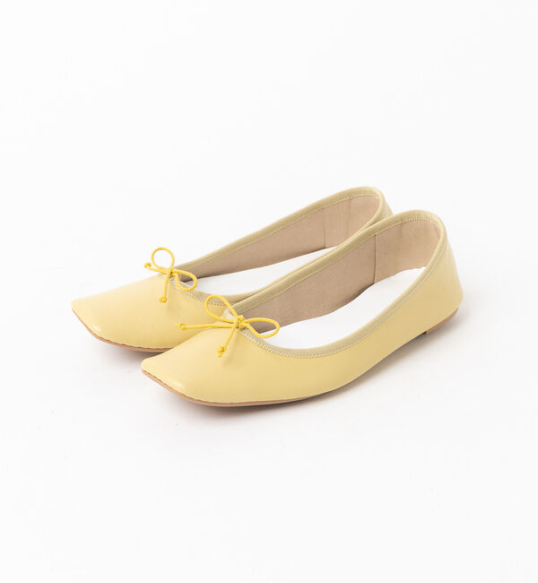 AU BANNISTER「ソフトスクエアトゥ バレエシューズ」|バレエシューズ|クリーム
