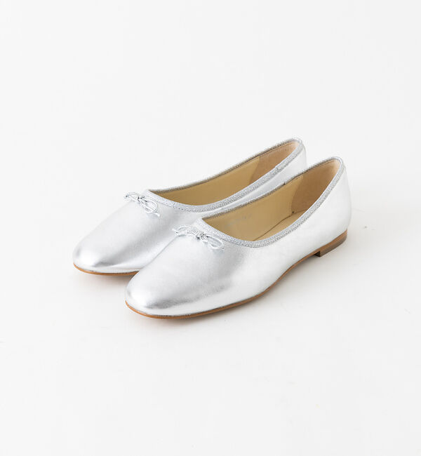 AU BANNISTER「【販売店舗限定】甲深ソフトバレエシューズ」|バレエシューズ|シルバー