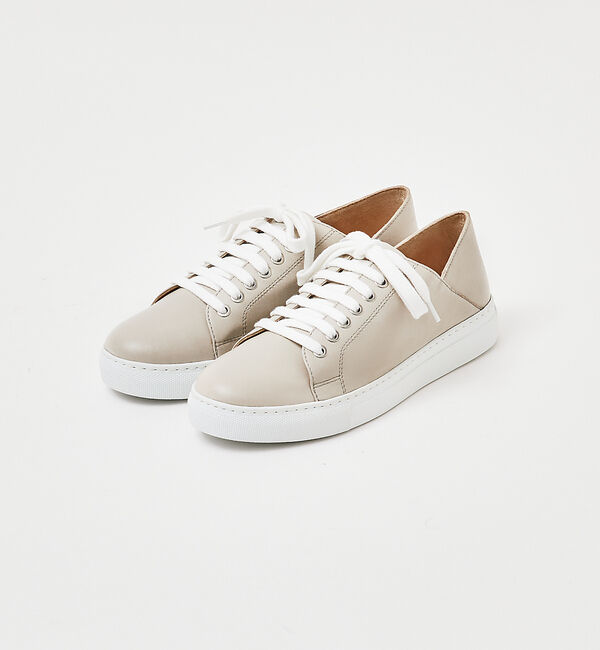 AU BANNISTER「【販売店舗限定】レザーレースアップスニーカー」|スニーカー|クリーム