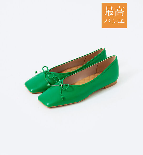 AU BANNISTER「【最高バレエ】スクエアトゥ バレエシューズ」|バレエシューズ|