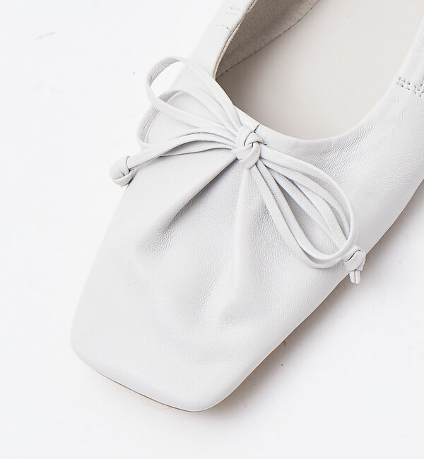 AU BANNISTER「シャーリング スクエアトゥ バレエシューズ」|バレエシューズ|
