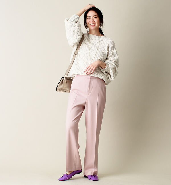 AU BANNISTER「シャーリング スクエアトゥ バレエシューズ」|バレエシューズ|