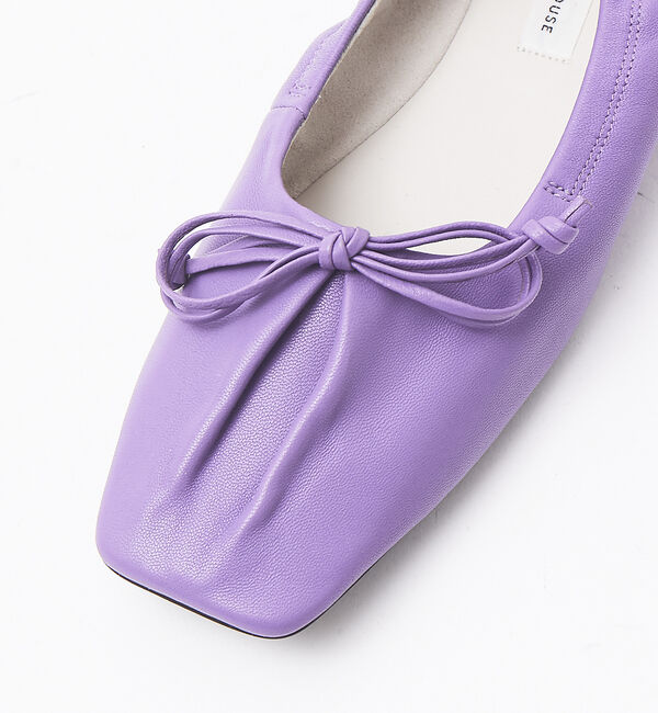 AU BANNISTER「シャーリング スクエアトゥ バレエシューズ」|バレエシューズ|