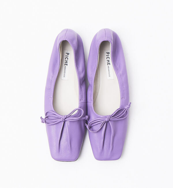 AU BANNISTER「シャーリング スクエアトゥ バレエシューズ」|バレエシューズ|