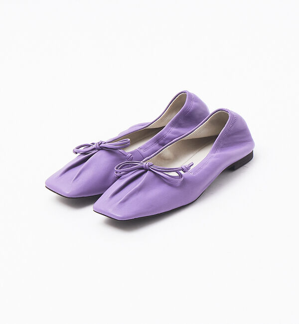 AU BANNISTER「シャーリング スクエアトゥ バレエシューズ」|バレエシューズ|