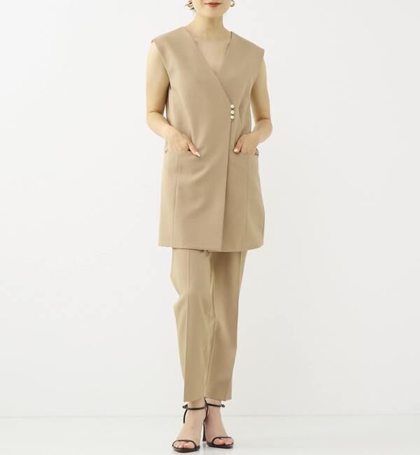 TIARA「パールボタンベスト」|ベスト・ジレ|