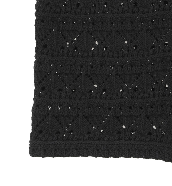 TIARA「クロシェライクベスト」|カーディガン|