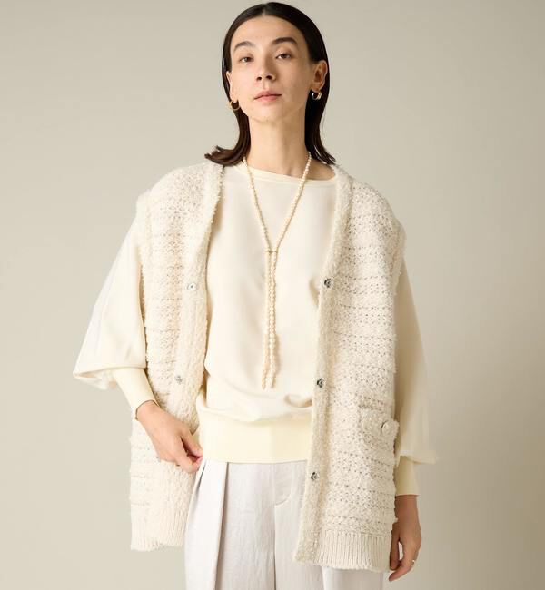 Liesse「ツイーディーニットベスト」|ベスト・ジレ|