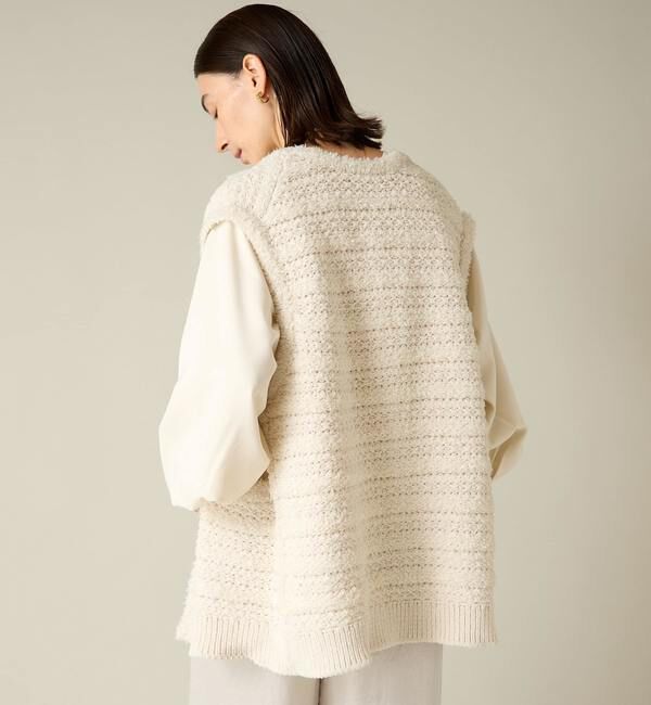 Liesse「ツイーディーニットベスト」|ベスト・ジレ|