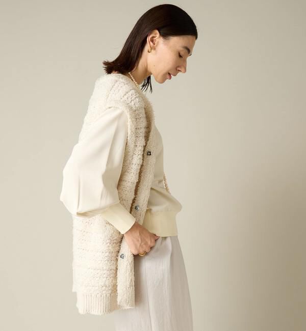 Liesse「ツイーディーニットベスト」|ベスト・ジレ|