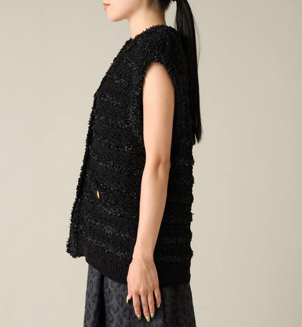 Liesse「ツイーディーニットベスト」|ベスト・ジレ|