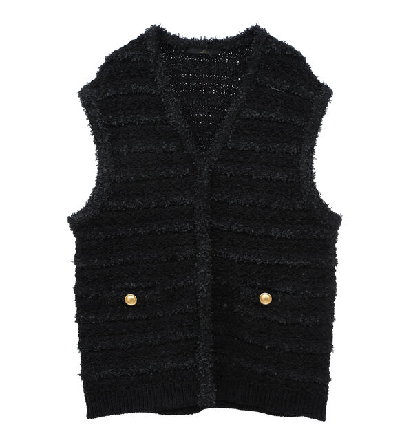 Liesse「ツイーディーニットベスト」|ベスト・ジレ|