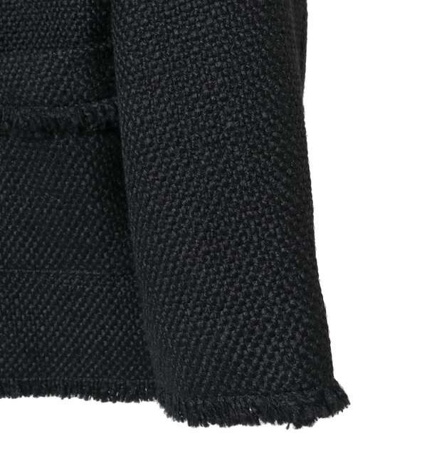 Liesse「フリンジノーカラーツイードジャケット」|ノーカラージャケット|