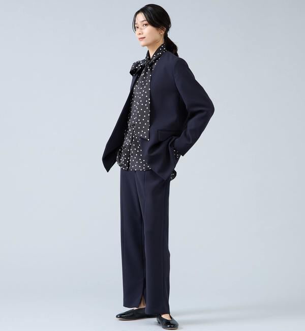 Liesse「Vカラージャケット」|ノーカラージャケット|