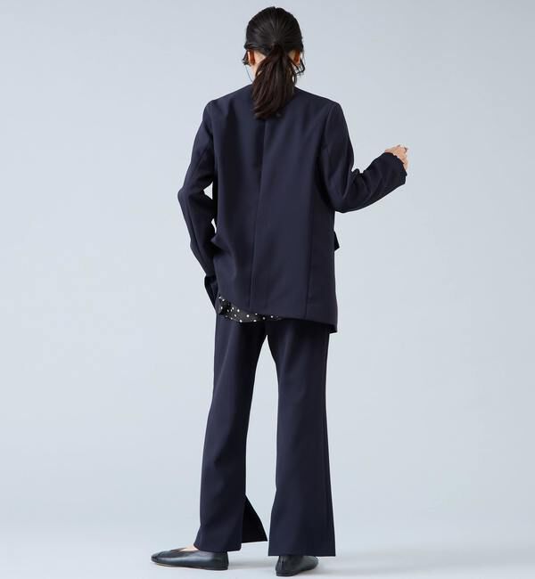 Liesse「Vカラージャケット」|ノーカラージャケット|