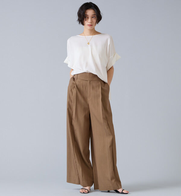 Liesse「【定番】袖サテンニット」|ニット・セーター|