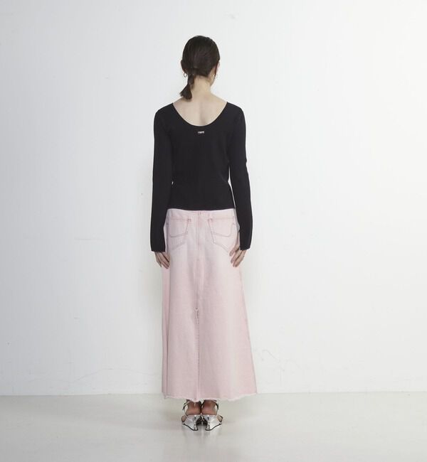 Soffitto「バックオープンボートネックニット」|ニット・セーター|